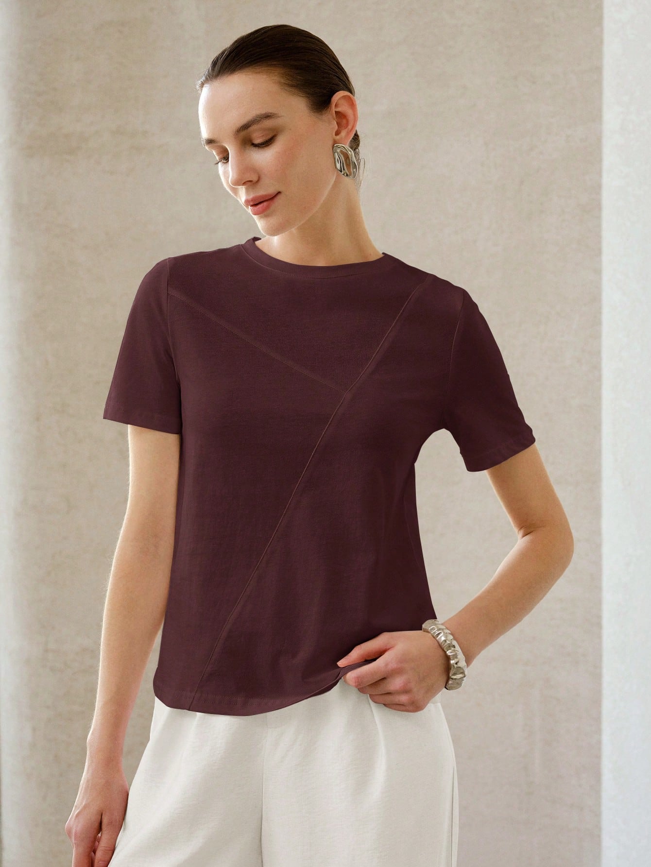 Camiseta Feminina Básica 100% Algodão