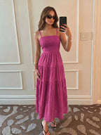 Vestido Alça Fina Longo Soltinho
