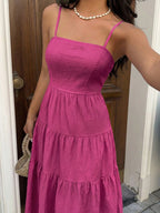 Vestido Alça Fina Longo Soltinho