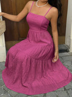 Vestido Alça Fina Longo Soltinho