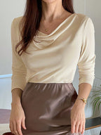 Blusa Manga Longa Feminina Gola Boba