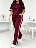 Conjunto Plus Size Blusa e Calça Aerolook de Malha