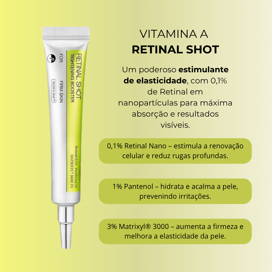 Retinal Shot Creme Coreano Para Rugas e Manchas