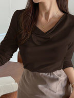 Blusa Manga Longa Feminina Gola Boba