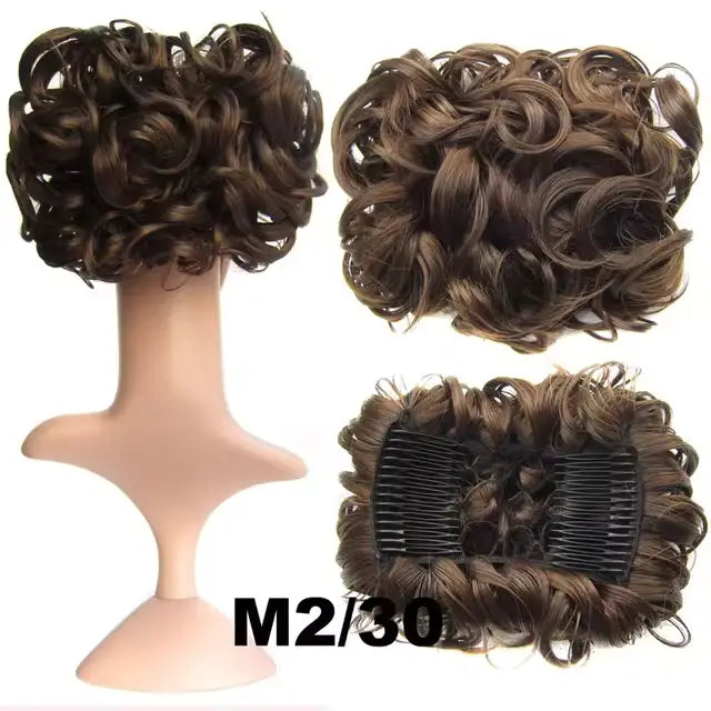 Aplique de Cabelo Coque