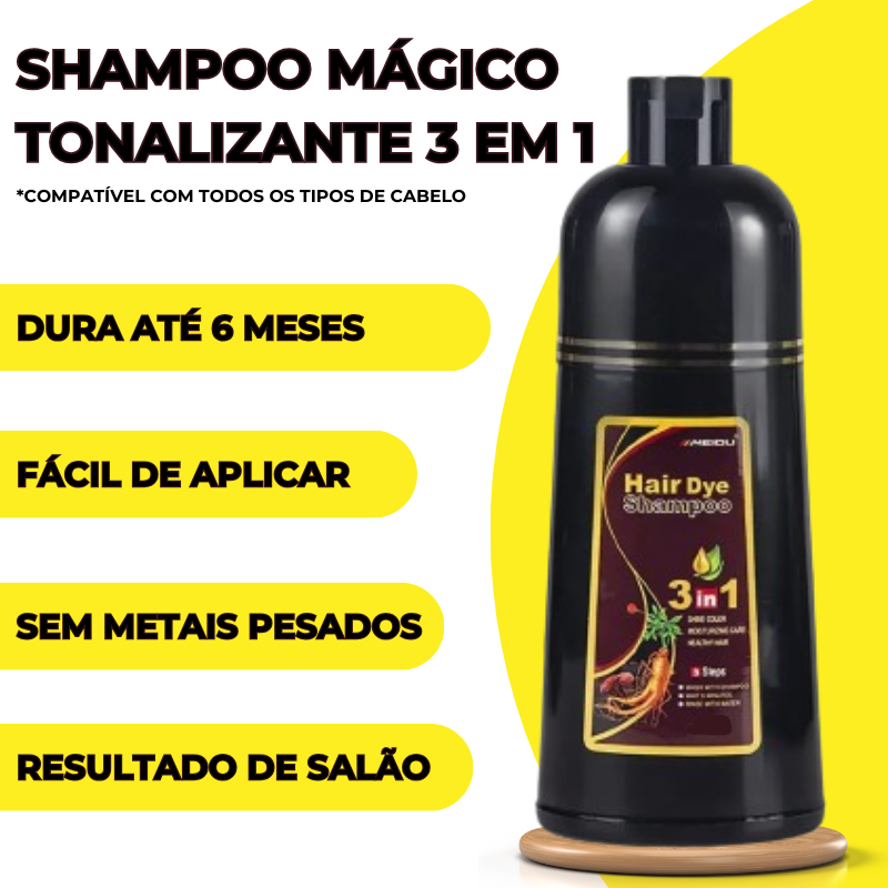 Shampoo Mágico Tonalizante 3 em 1