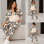 Conjunto Plus Size Feminino Estiloso Moletom e Calça Aerolook