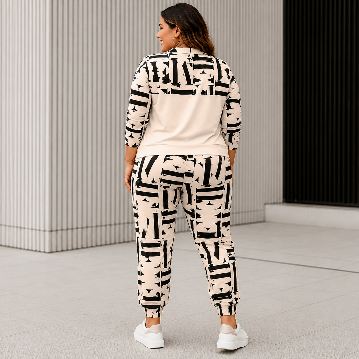 Conjunto Plus Size Feminino Estiloso Moletom e Calça Aerolook