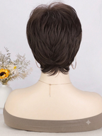 Peruca Feminina de Cabelo Curtinho com Franja