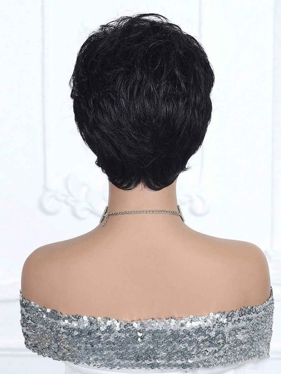 Peruca Feminina Cabelo Curtinho Liso Resistente ao Calor