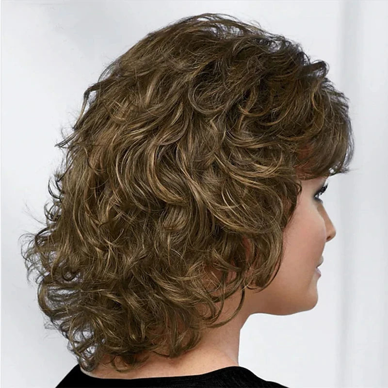 Peruca de Cabelo Curto Cacheado