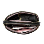 Bolsa Feminina Pequena Transversal com Zíper Duplo