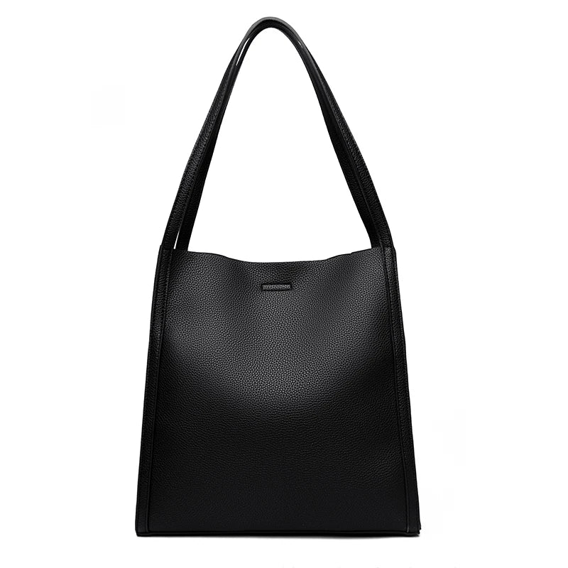 Bolsa Grande de Couro Legítimo Feminina de Ombro 