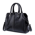 Bolsa feminina de couro genuíno alça superior ombro cruz corpo saco moda cera óleo bolsas e bolsas mensageiro tote bags