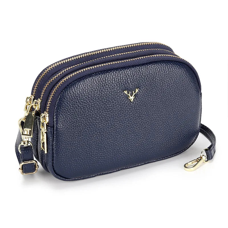 Bolsa Feminina em Couro Legítimo Pequena Tiracolo