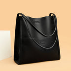 Bolsa Grande de Couro Legítimo Feminina de Ombro 