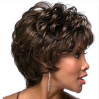 Peruca de Cabelo Curto Feminino com Franja