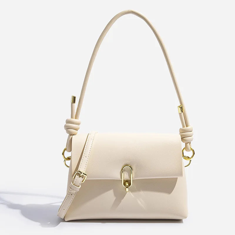 Bolsa Feminina Média Transversal Couro Elegante