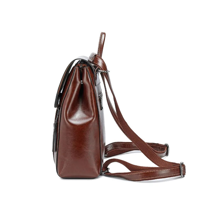 Mulheres mochila corpo cruz bolsa de ombro couro genuíno meninas escola feminina pele natural livro portátil mochila sacos do mensageiro