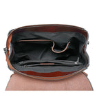 Mulheres mochila corpo cruz bolsa de ombro couro genuíno meninas escola feminina pele natural livro portátil mochila sacos do mensageiro