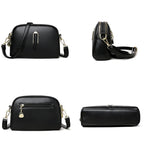 Bolsa Feminina Pequena Transversal com Zíper Duplo