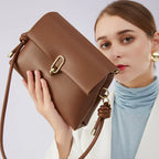 Bolsa Feminina Média Transversal Couro Elegante