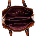 Bolsa feminina de couro genuíno alça superior ombro cruz corpo saco moda cera óleo bolsas e bolsas mensageiro tote bags