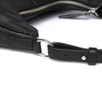 Bolsa Transversal Feminina de Couro Genuíno 100% para Ombro, Grande Capacidade, Modelo Meia-Lua, Bolsas Femininas de Couro Bovino de Grife, Sacola de Viagem/Uso Diário