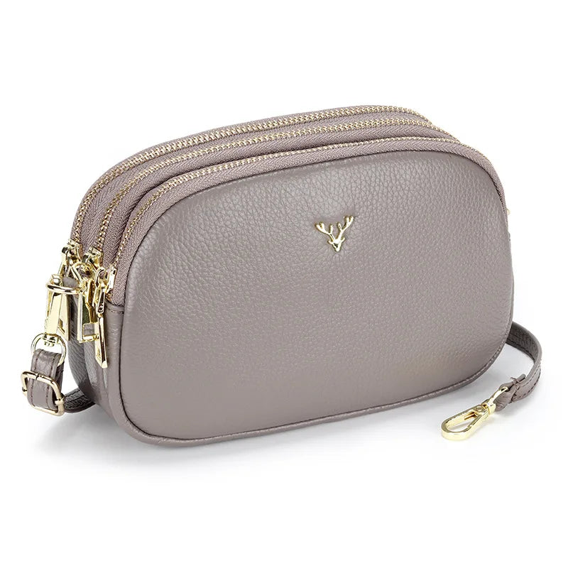 Bolsa Feminina em Couro Legítimo Pequena Tiracolo