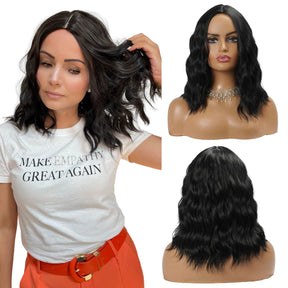 Peruca Wig Ondulada Curta 40cm