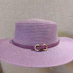 Chapéu Feminino Paris Luxo Maleável Palha Sintética