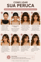 Peruca Feminina Cabelo Curtinho Liso Resistente ao Calor