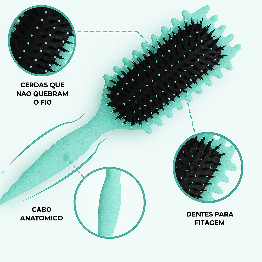 Escova Bounce Curls Fitagem e Definição de Cachos [+BRINDE]
