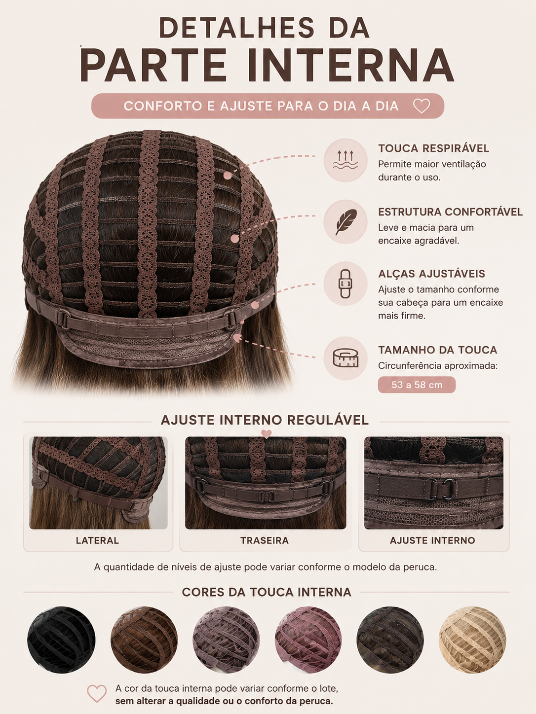 Peruca Feminina Cabelo Curtinho Liso Resistente ao Calor